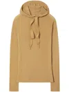 Tory Burch Nylon Hoodie In Yellow