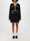 Tory Burch Dress  Woman Color Black In Schwarz