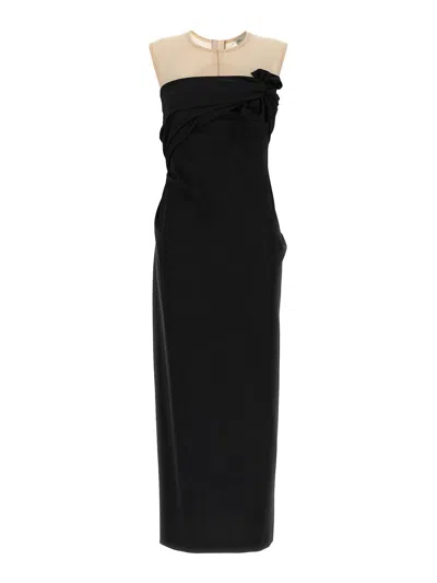 TORY BURCH VESTIDO LARGO - NEGRO