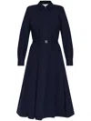 Tory Burch Pleated Midi Shirt Dress