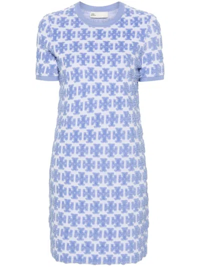 Tory Burch Dresses In Hydrangea Blue / White