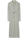 Tory Burch Printed Viscose Shirtdress In Mini Zebra