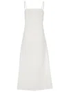 Tory Burch Woman Midi Dress Ivory Size 6 Cotton In White