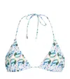 Tory Burch Printed Triangle Bikini Top