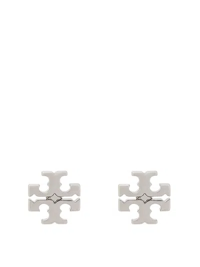 Tory Burch Kira Studded Earrings In Silver