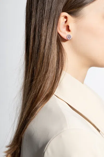 Tory Burch Earrings With Logo In Silver
