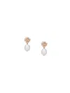 Tory Burch Earrings With Pearls "kira" In White