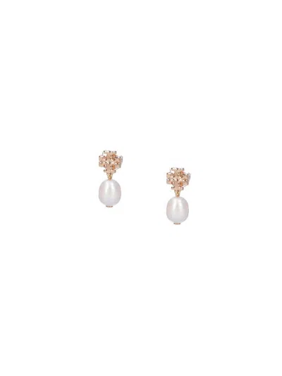 Tory Burch Earrings With Pearls Kira In Gold