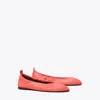 Tory Burch Eddie Soft Lambskin Ballerina Flats In Coral Crush