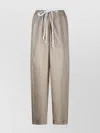 Tory Burch Elastic Waistband Straight Leg Pant