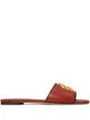 Tory Burch 'eleanor' Slide Sandals In Brown