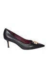 Tory Burch Eleanor 65mm Black Leather Pumps In Black