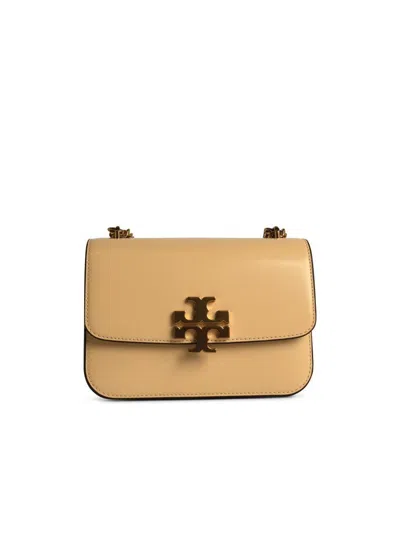 Tory Burch Eleanor' Beige Leather Crossbody Bag In Brown