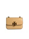 Tory Burch 'eleanor' Beige Leather Crossbody Bag In Brown