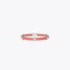 Tory Burch Eleanor Bio Bracelet In Light Silver/pembe