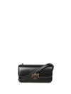 Tory Burch Eleanor East West Small Convertible Shoulder Bag In Black