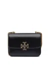 Tory Burch Eleanor Convertible Shoulder Bag In Calf Leather In Black