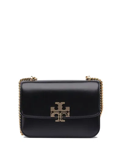 TORY BURCH TORY BURCH 'ELEANOR' BLACK LEATHER CROSSBODY BAG