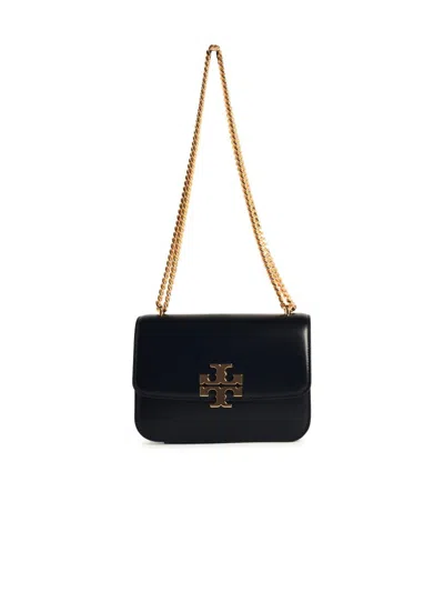 TORY BURCH TORY BURCH ELEANOR' BLACK LEATHER CROSSBODY BAG