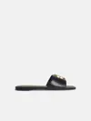 Tory Burch 'eleanor' Black Leather Slippers