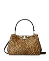 Tory Burch Eleanor Calf Hair Crossbody Bag In Animal Print