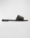 Tory Burch 'eleanor' Slider Sandals In Black  