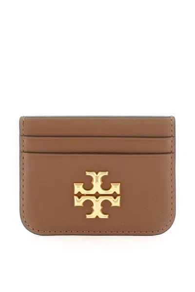 Tory Burch Eleanor Card Case In Brown