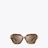 Tory Burch Eleanor Cat-eye Sunglasses In Brown