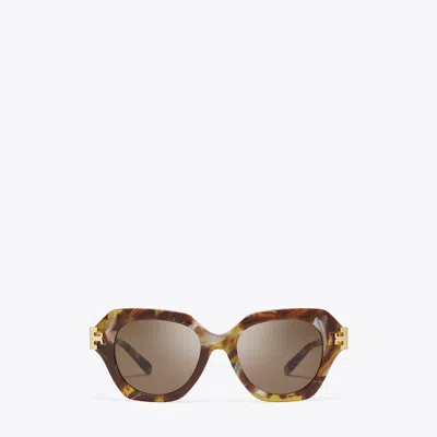Tory Burch Eleanor Cat-eye Sunglasses In Brown