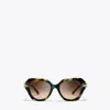 Tory Burch Eleanor Cat-eye Sunglasses In Brown
