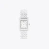 Tory Burch Eleanor Ceramic Watch In Metallic