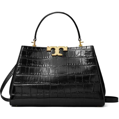 TORY BURCH TORY BURCH ELEANOR CROC EMBOSSED LEATHER SATCHEL