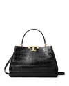 Tory Burch Eleanor Croc-embossed Satchel