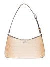 Tory Burch Eleanor Crocodile-embossed Shoulder Bag In Neutral