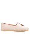 Tory Burch Eleanor Espadrille In Leather Color Rose In Pink