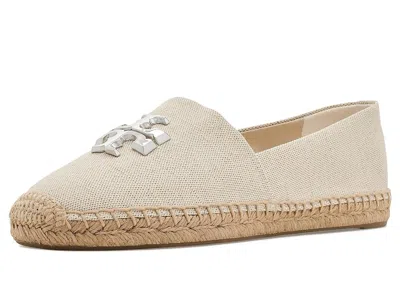 Tory Burch Eleanor Espadrille Women's Shoes New Cream/silver: 6.5 M In Neutral