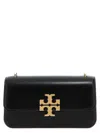 Tory Burch Convertible Eleanor Foldover Top Small Shoulder Bag In Black