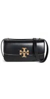 Tory Burch Convertible Eleanor Foldover Top Small Shoulder Bag In Black