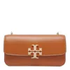 Tory Burch Small Eleanor Rectangular Convertible Leather Shoulder Bag In Leather Brown