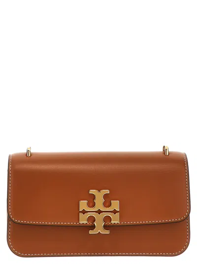 Tory Burch Eleanor E/w Small Convertible Shoulder Bags In 棕色的