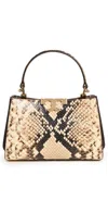 Tory Burch Mini Eleanor Satchel In Coriander/black Multi
