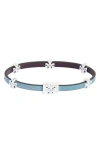 Tory Burch Eleanor Faux Leather Bracelet In Green