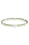 Tory Burch Eleanor Faux Leather Bracelet In Green