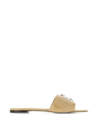 Tory Burch Eleanor Flat Sandals In Orange