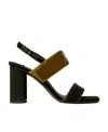 Tory Burch Woman Sandals Dark Brown Size 10 Textile Fibers In Black
