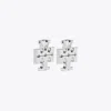 Tory Burch Eleanor Hidden Hoop Earring In Silver