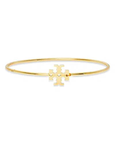 Tory Burch Eleanor Hinged Cuff Bracelet In Tory Gold