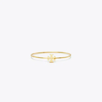 Tory Burch Eleanor Hinged Cuff In Tory Gold