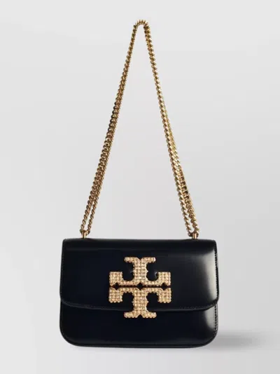 Tory Burch 'eleanor' Leather Crossbody Bag In Blue