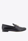Tory Burch Eleanor Leather Loafers In Black
